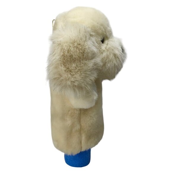 Vtg 24K Polar Puff Special Effects Hand Puppet 1985 Dog Puppy Gold Label 4694 - Picture 6 of 12